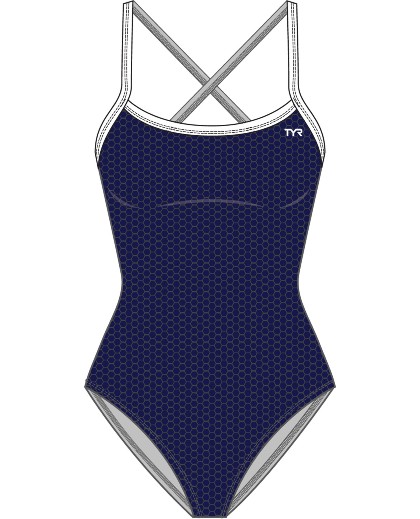 TYR Swimsuit (Navy/White (408))